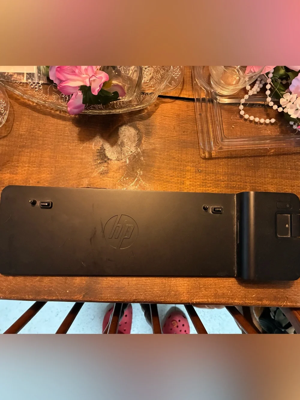HP Black Wired/Wireless Keyboard Base - Black Finish